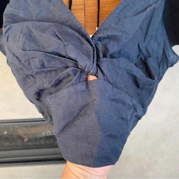 NWT Anthropologie Twist-Front Flutter-Sleeve Blouse, Size XXS - Picture 8 of 14